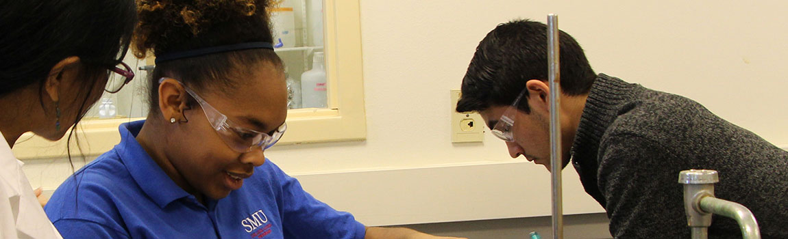 College Access Program students in science class